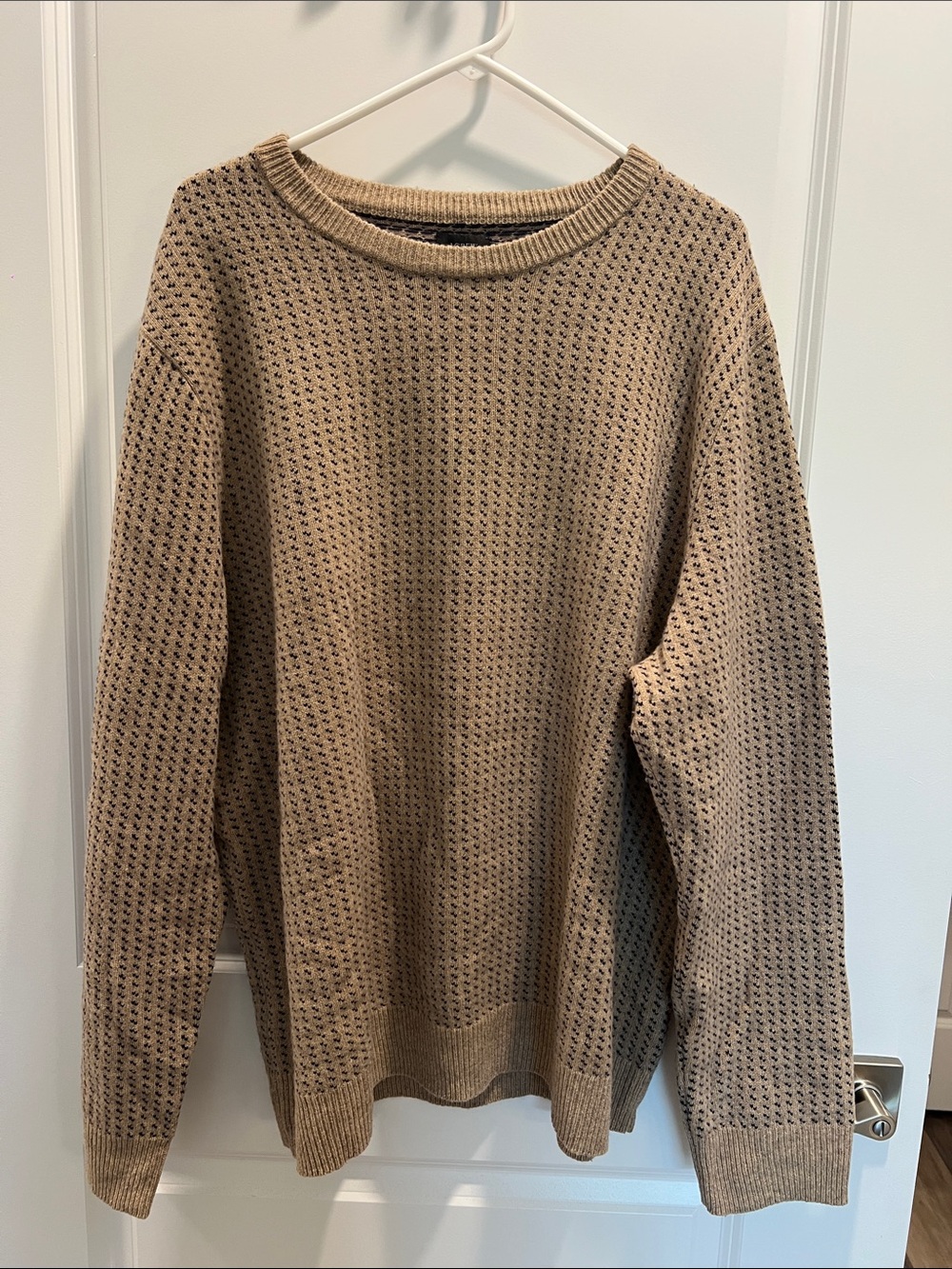 J. Crew Tan Textured Crewneck Sweater